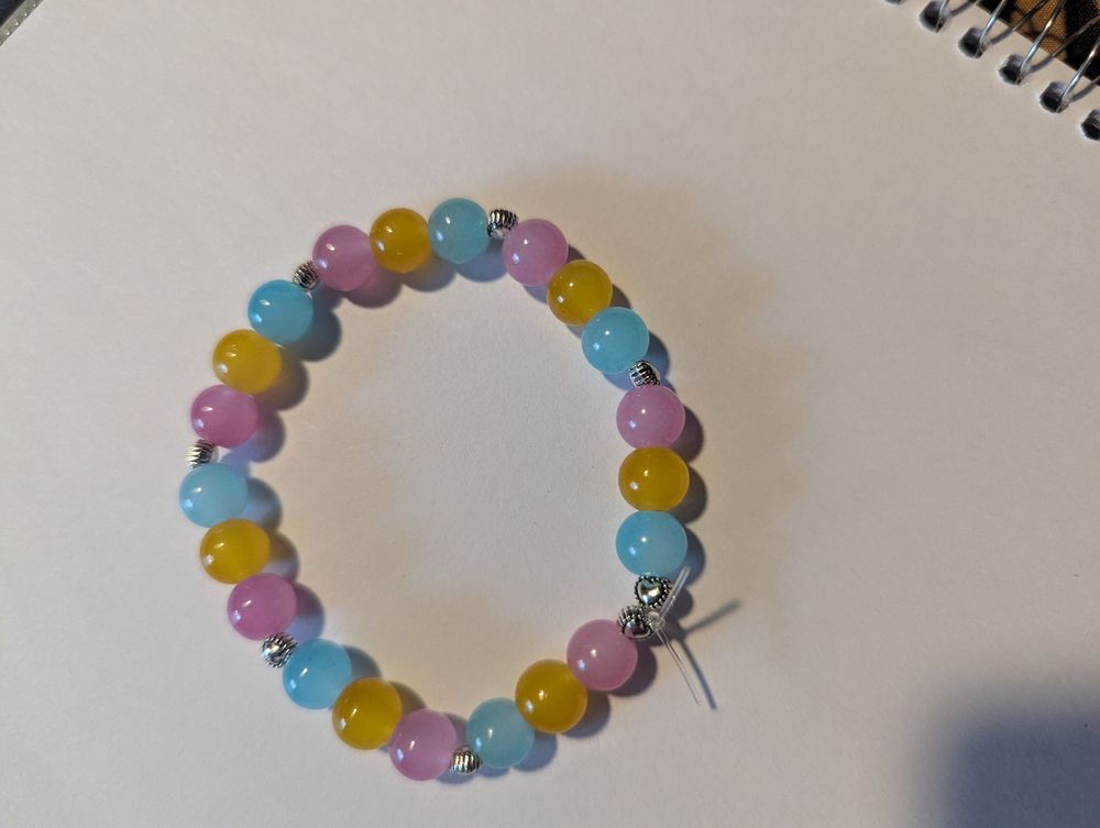 Pansexual flag bracelet 