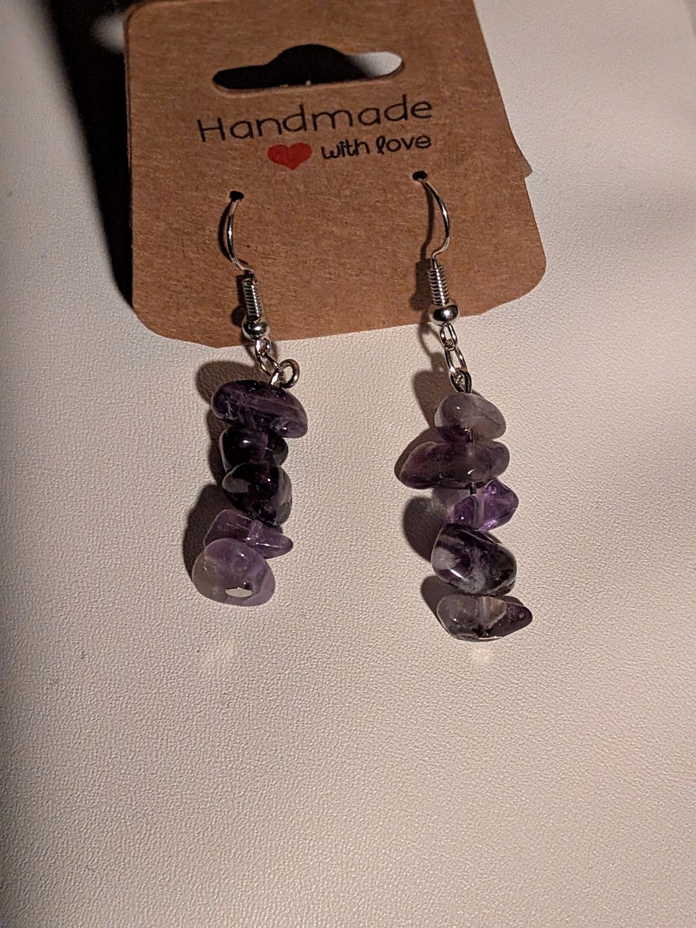 Amethyst stack earrings 