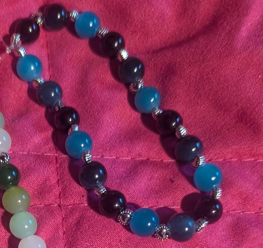 Ombre blue bracelet 