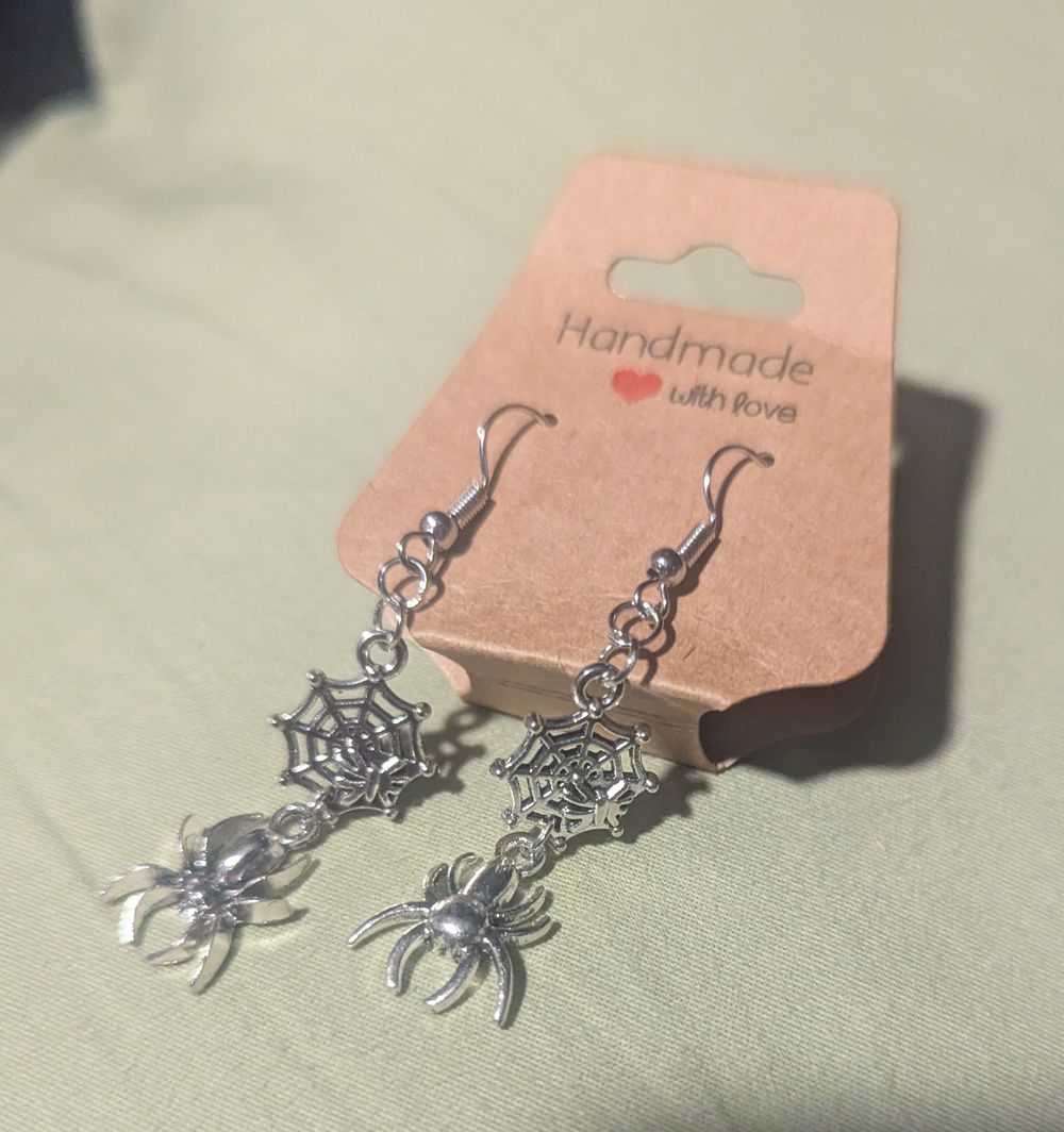 Web & Spider earrings 